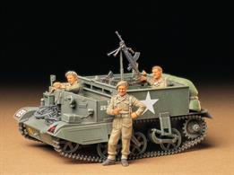 Tamiya plastic kit of the WW2 tracked infantry Bren gun carrier vehicle more accurately known as the British Universal Carrier MkII with Bren Gun.Length 118mm