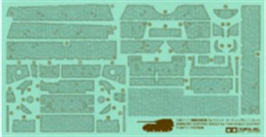 Tamiya 12671 1/48 Zimmerit Coating Sheet for Tamiya ElefantThis coating sheet is designed for 1/48 scale Elefant models. Simply cut out the 3D pattern pieces from the sheet and apply to your model for a highly effective finish. Can be over painted once applied.