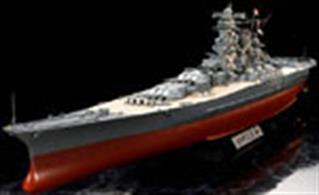 Tamiya's latest model of the Imperial Japanese Navy battleship Yamato as she appeared ready for her last and final sortie to Okinawa.Based on the most recent research information that Tamiya's model makers have been able to find following the detailed scanning of the wreck of Yamato. The ships 'features including the hull, turrets, secondary armaments  and superstructure have been more accurately reproduced than ever before.