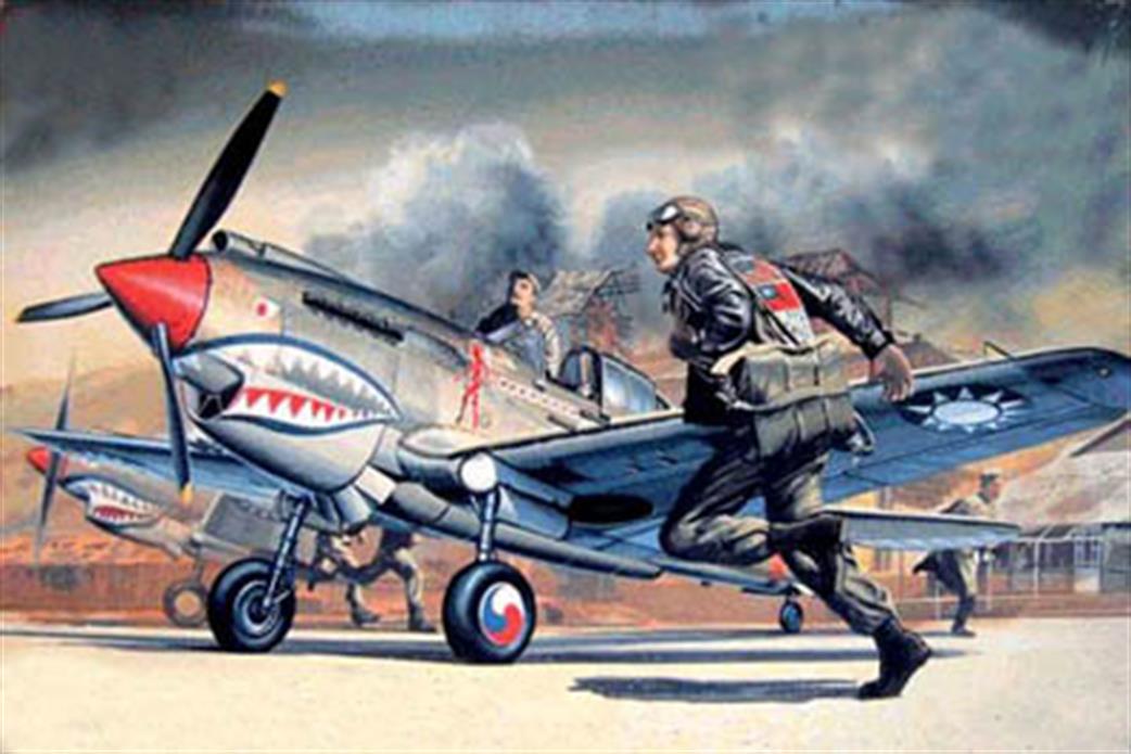 Academy 1/72 12456 US Curtiss P-40B Tomahawk WW2