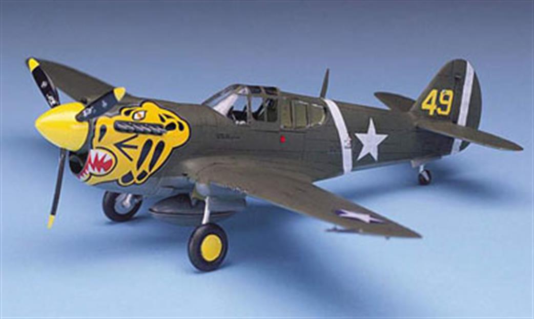 Academy 1/72 12468 P-40E Warhawk WW2 Fighter