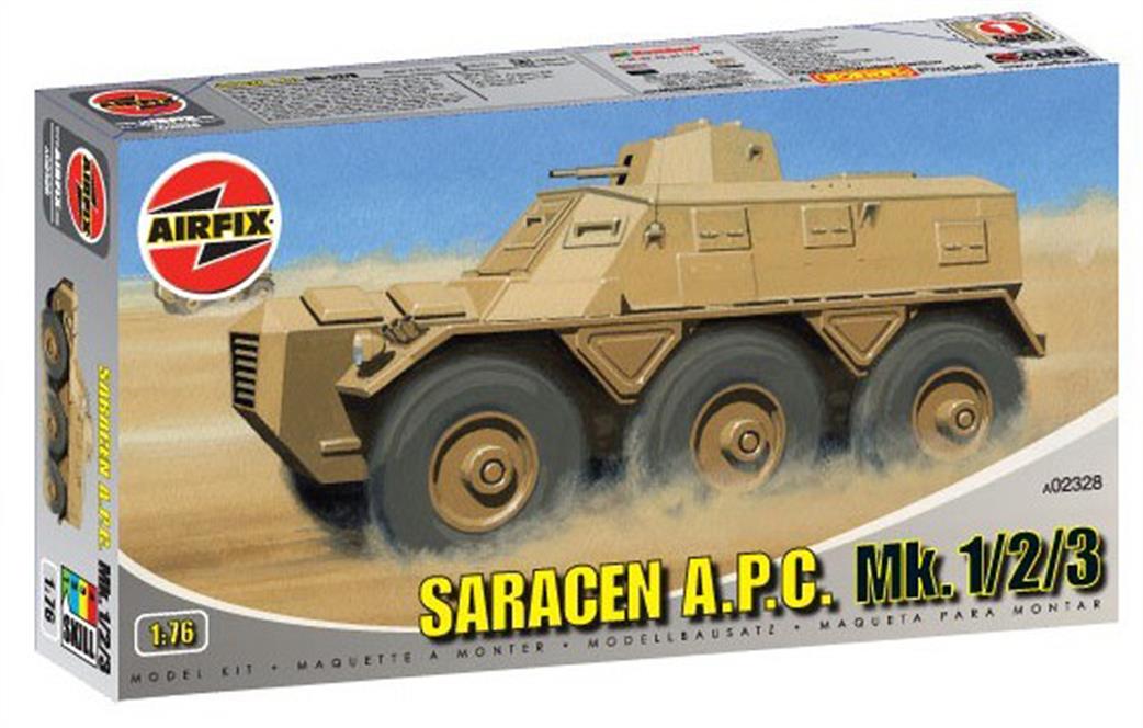 Airfix 1/76 A02328 Saracen APC. MKS I,II,III Armoured Personnel Carrier Kit