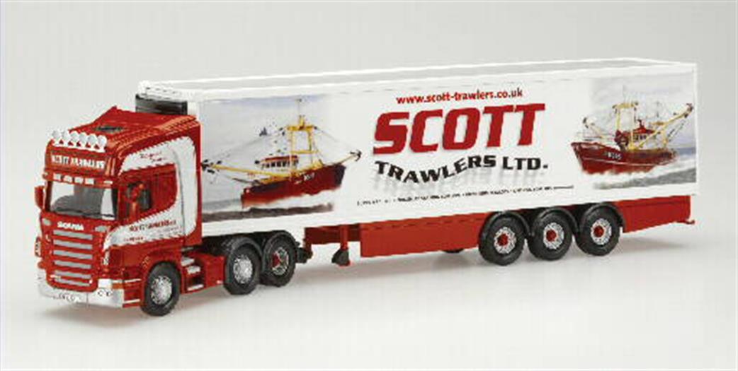 Corgi 1/50 CC13705NQP Scania R Series Fridge Scott Trawlers Ltd