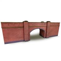 Metcalfe N Red Brick Railway Bridge Kit PN146Beautifully detailed bridge with the option to make the top side single or double track. This kit can be combined with the retaining walls to create an impressive scenic feature.Size including wing walls: 223 x 75mmSize without wing walls: 105 x 75mmArch 63w x 42h mm