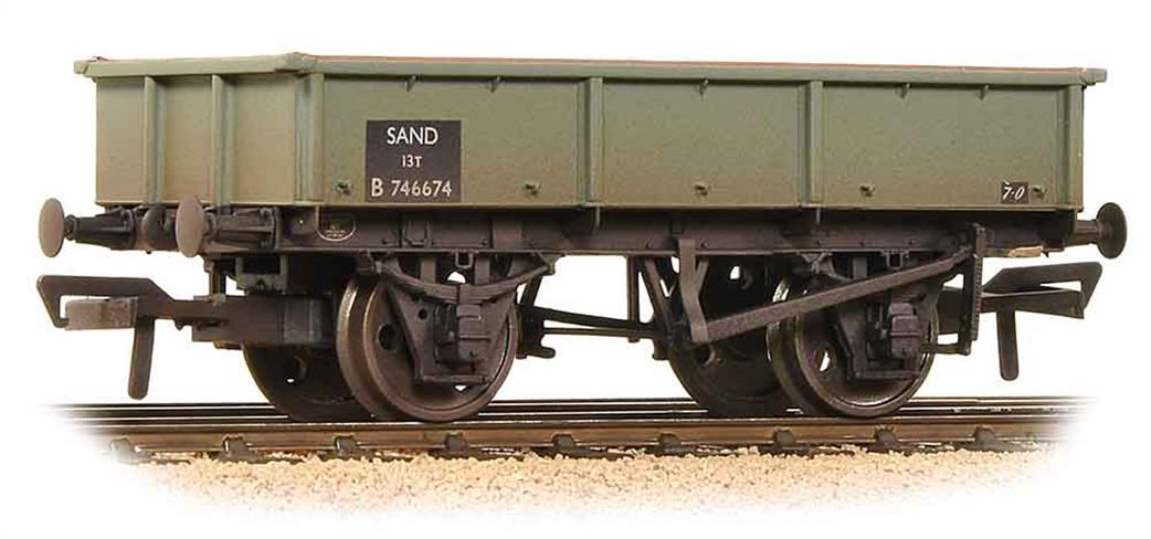 Bachmann OO 37-353B BR 13-ton Steel Body Sand Tippler Wagon Weathered