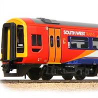The Class 158 is one of British Rail’s most successful second generation Diesel Multiple Units (DMUs); first introduced in 1989, the entire fleet remains in traffic to this day. Units operated by South West Trains were decorated in the colours of its parent company stagecoach, and the attractive South West Trains livery adorns this Bachmann Branchline model.