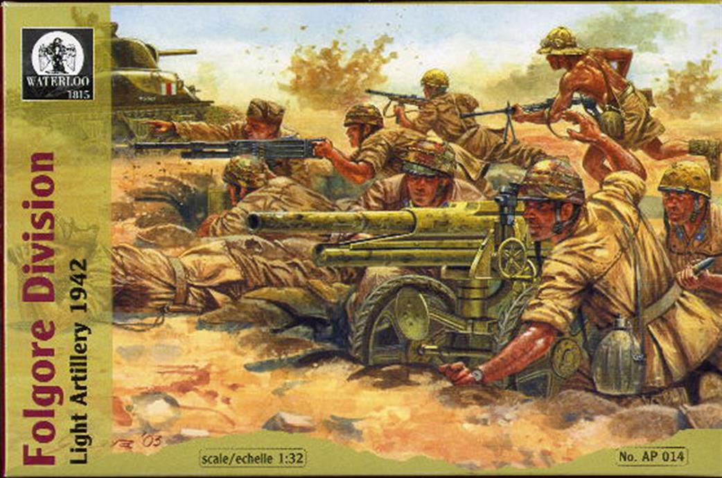 Waterloo 1815 1/32 AP014 Folgore Division Light Artillery 1942