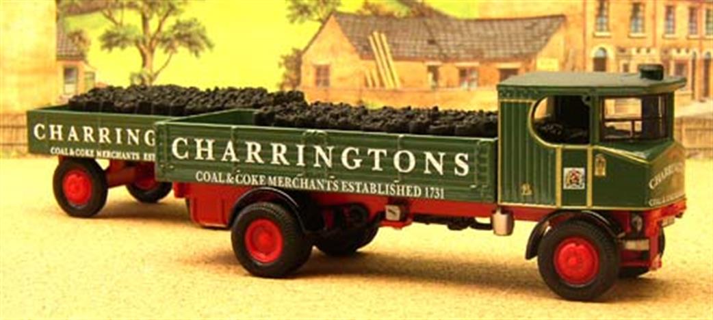 Corgi 1/50 80009 Charringtons Sentinel Steam Dropside Wagon and Trailer