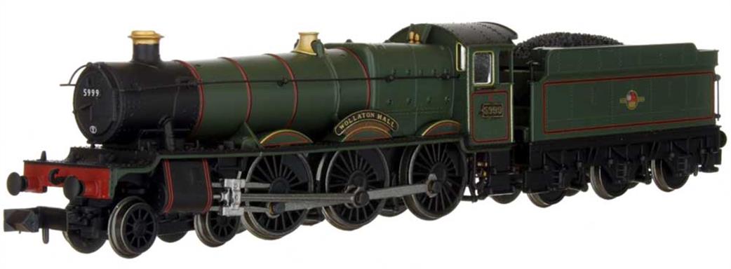 Dapol N 2S-010-006 BR 5999 Woolerton Hall ex-GWR 4-6-0 Hall Class BR Lined Green Late Crest
