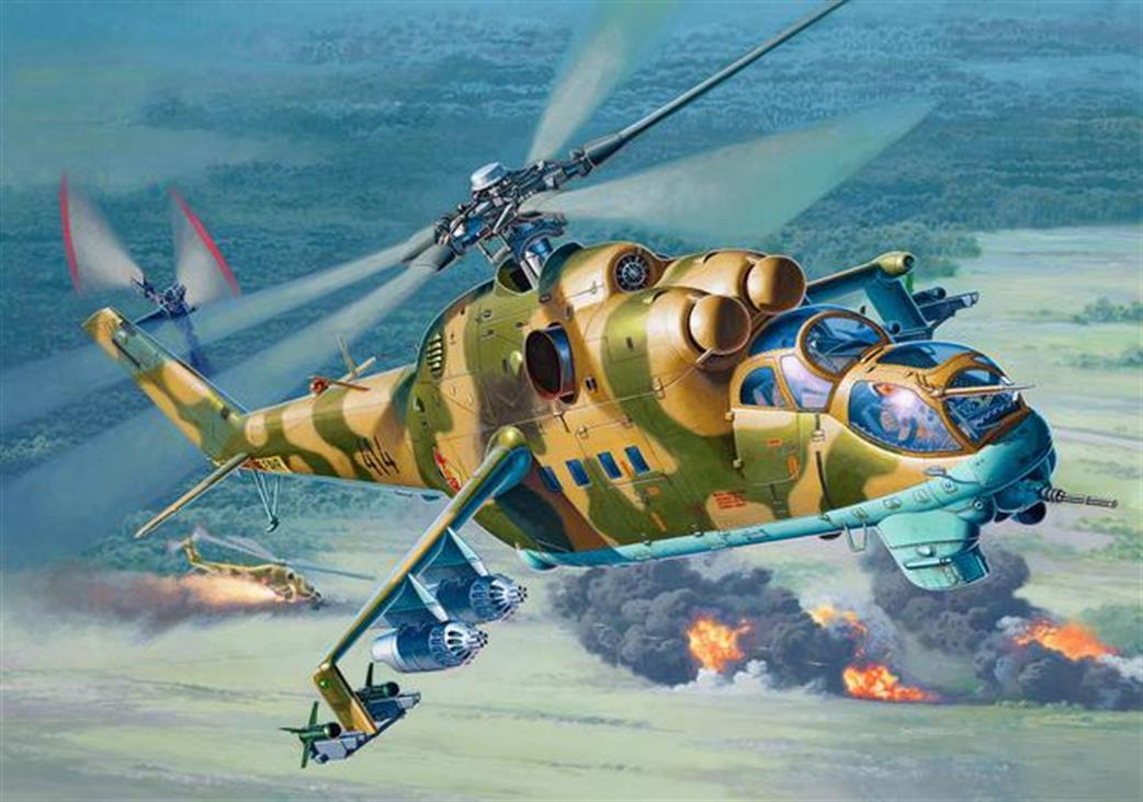 Revell 1/48 04942 Soviet Mil MI-24 Hind Helicopter Kt