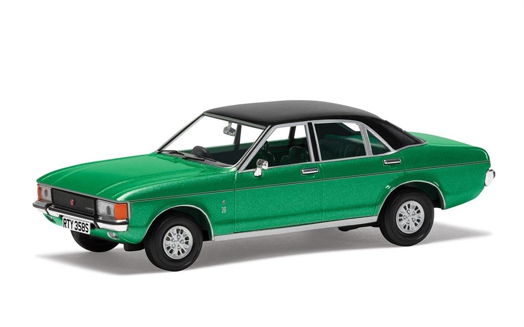Corgi 1/43 VA05212 Vanguard Ford Granada Mk1 Ghia Jade Green Model