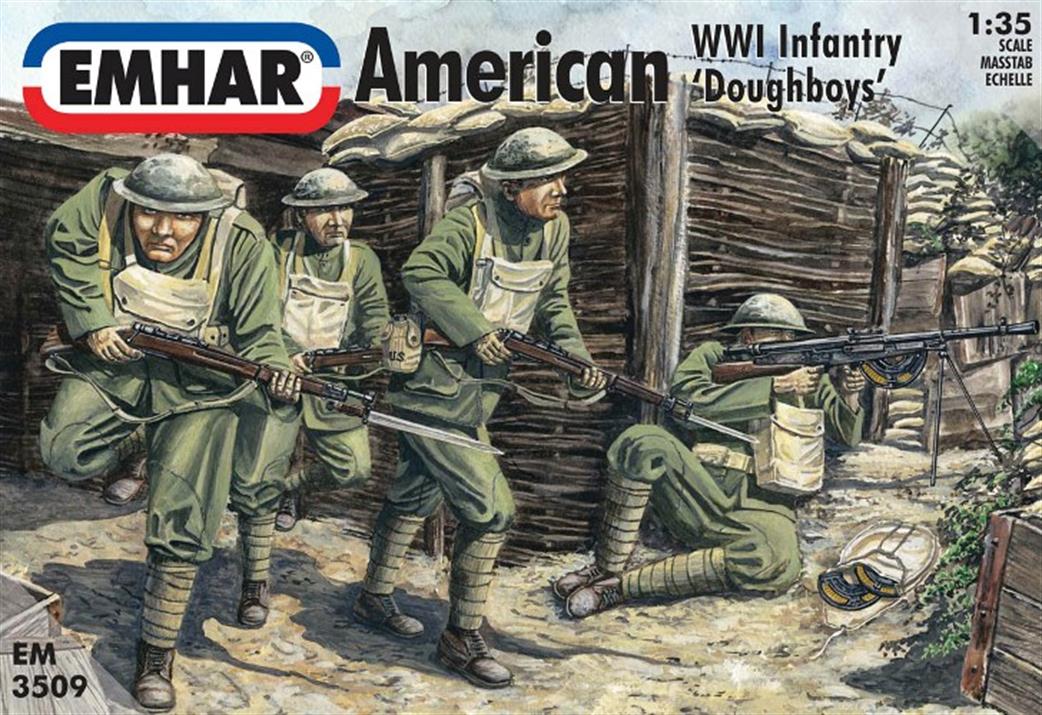 Emhar 1/35 EM3509 American WW1 Infantry Doughboys Figure pack