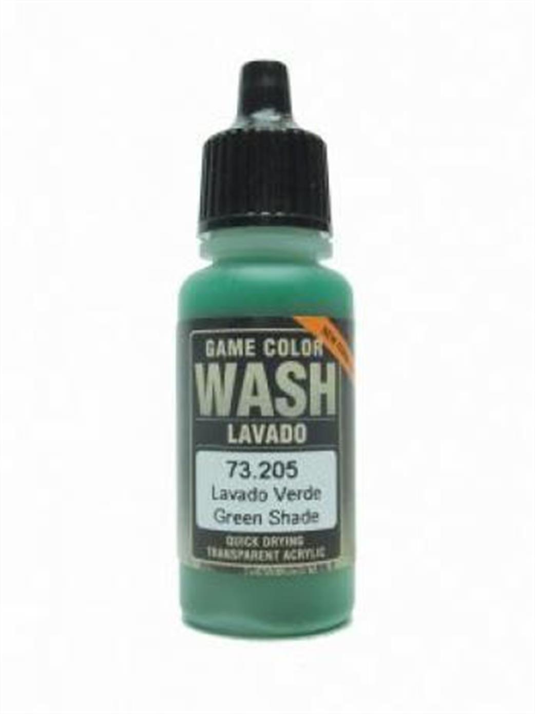 Vallejo  73205 Green Shade Wash 17ml