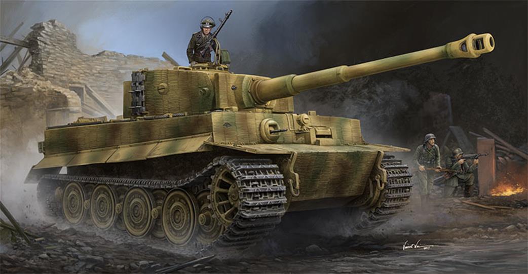 Trumpeter 1/35 09540 German Tiger 1 with Zimmerit Tank Kit