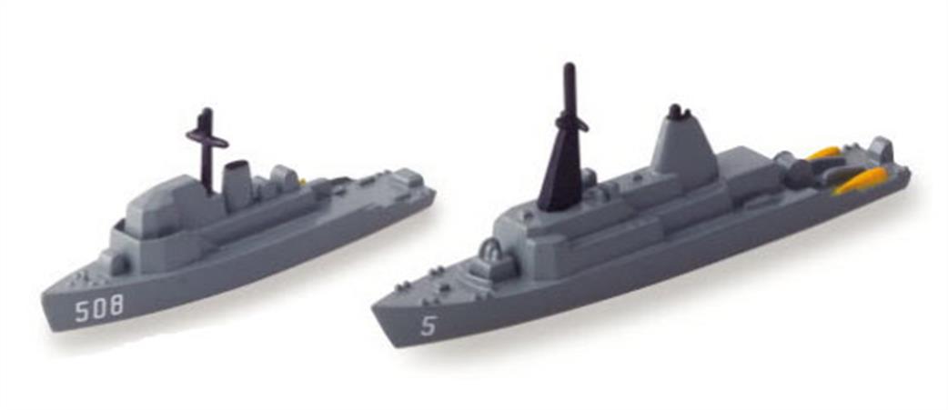 Tri-ang Minic S860-5 USS Guardian MCM 5 & USS Acme MSO 508 US Navy Minesweeper Set 1/1200