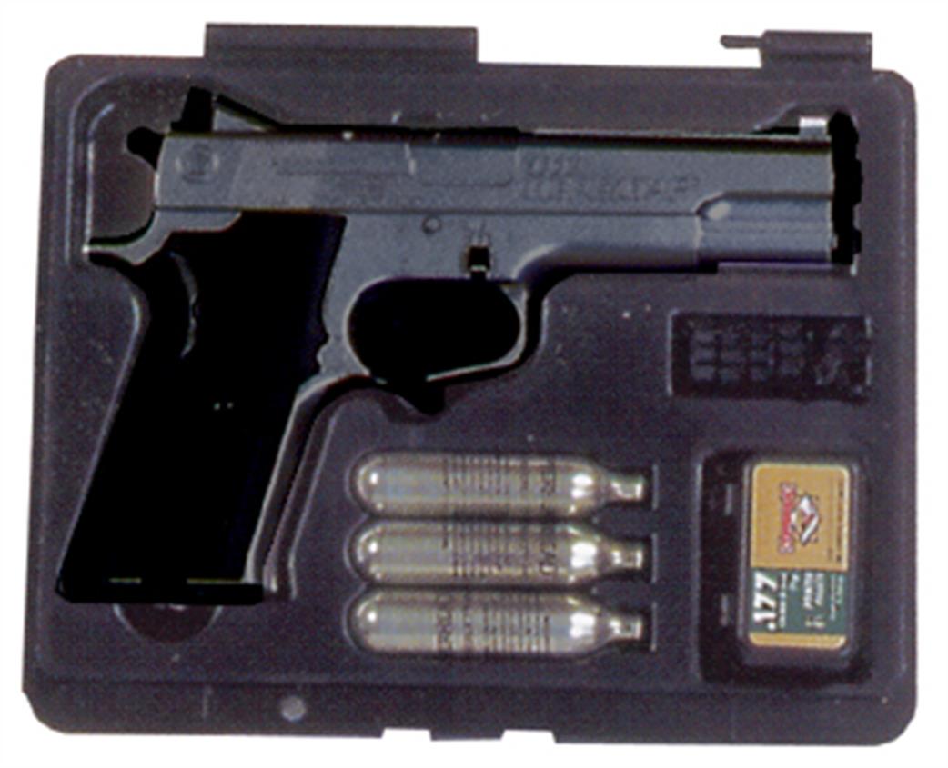 Crosman  AG1078BG Black Shooters Kit .177 Air Pistol Co2