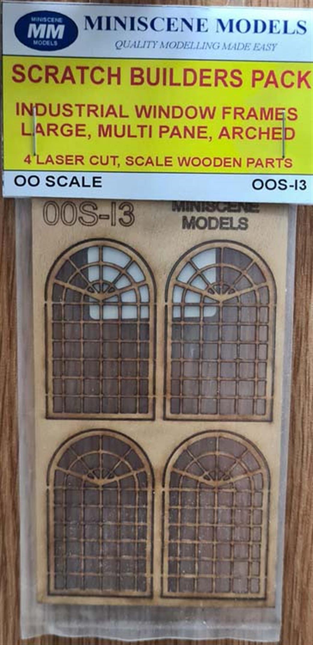 Ancorton Models OO OOS-13 Large, Multi-Pane, Arched Window Frames