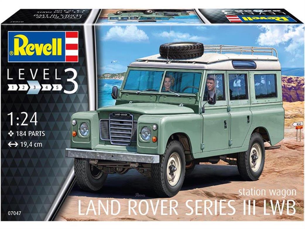 Revell 07047 Land Rover Series III 4x4 Off-Road Vehicle Kit 1/24