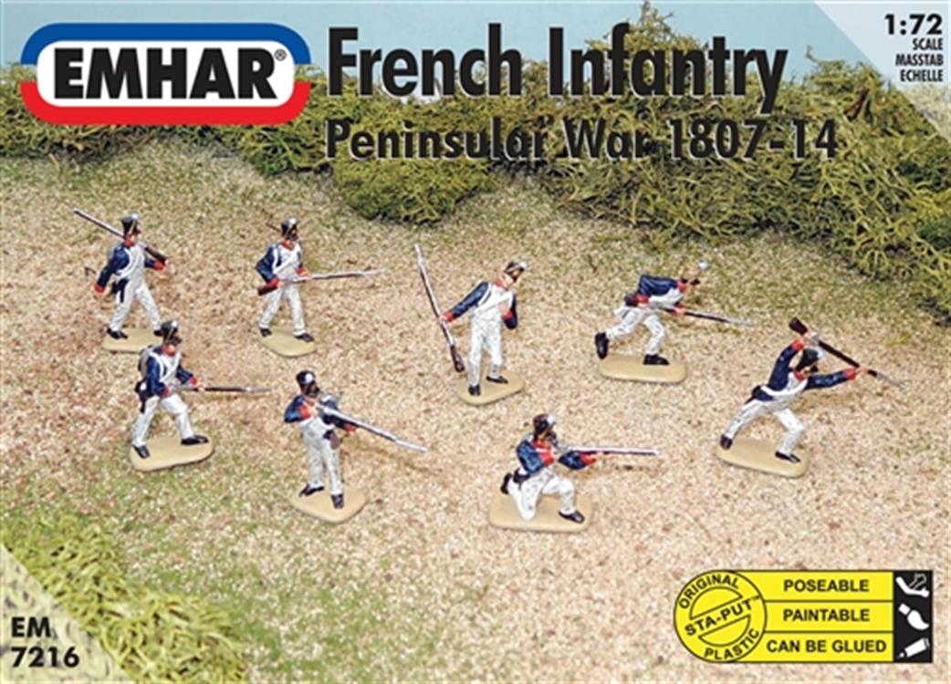 Emhar 1/72 7216 French Infantry Peninsular War Figure set