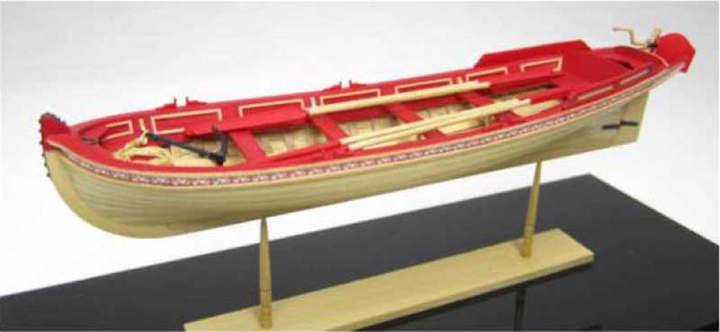 Model Shipways MS1458 21-Foot English Pinnace (1750-1760) Plank on Frame Kit 1/16