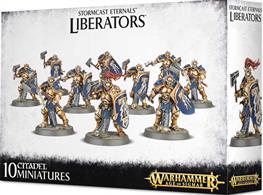 This multi-part plastic kit gives you everything necessary to build 5 Stormcast Eternal Liberators.Supplied with 5 Citadel 40mm Round bases.