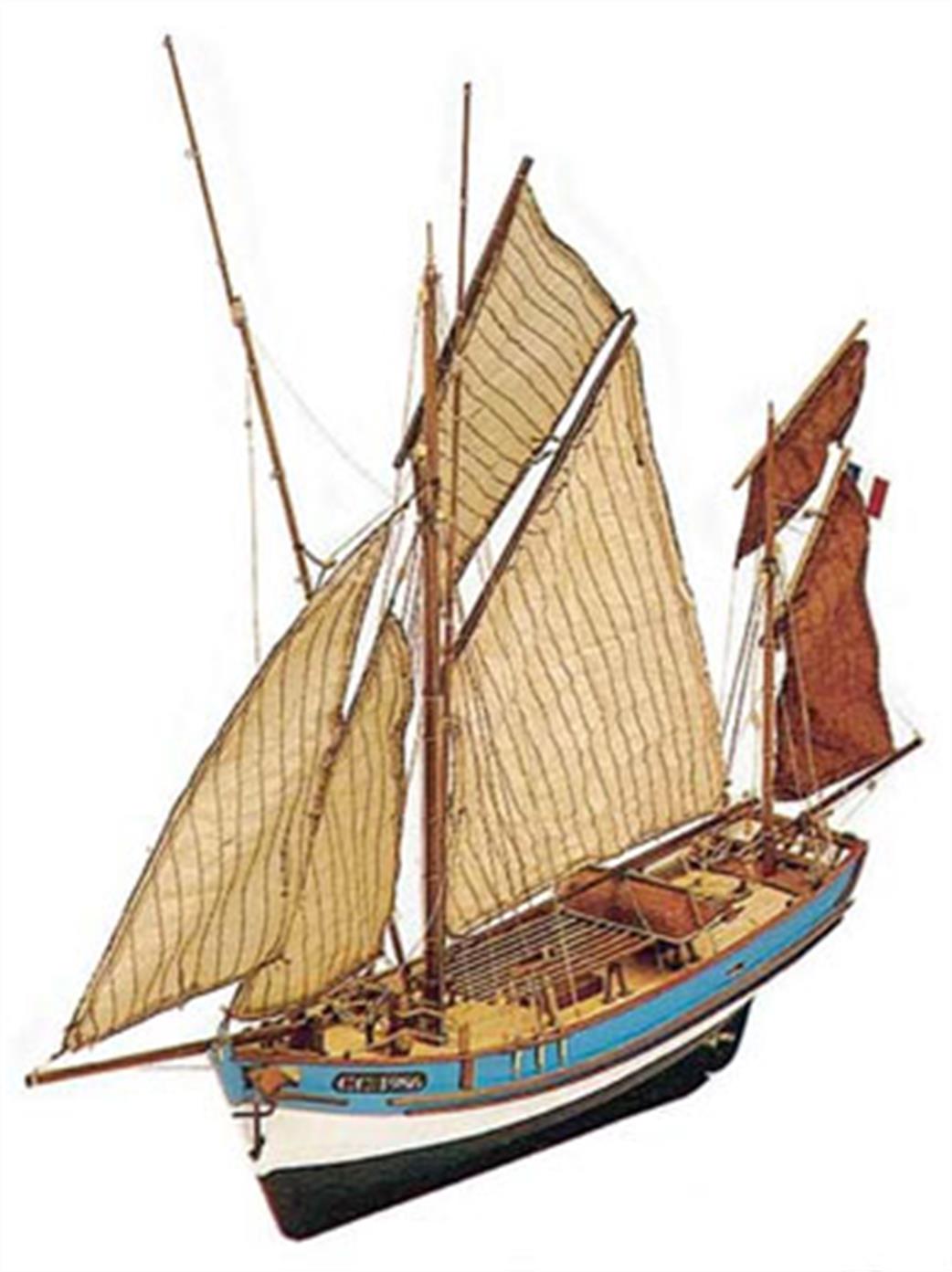 Artesania Latina 22175 Marie Jeanne Tuna Boat with Pre Sewn Sails Wooden Boat Kit 1/50