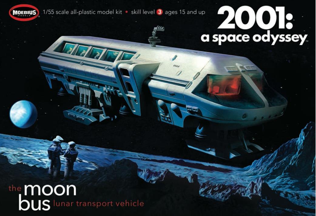 Moebius 1/55 MMK2001 Moon Bus from 2001 A Space Odyssey