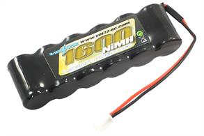 A Great replacement for Jackal /Husky etc.Straight Pack(18T) 6 Cell 7.2V 1600Mah Nimh W/Micro Connector 