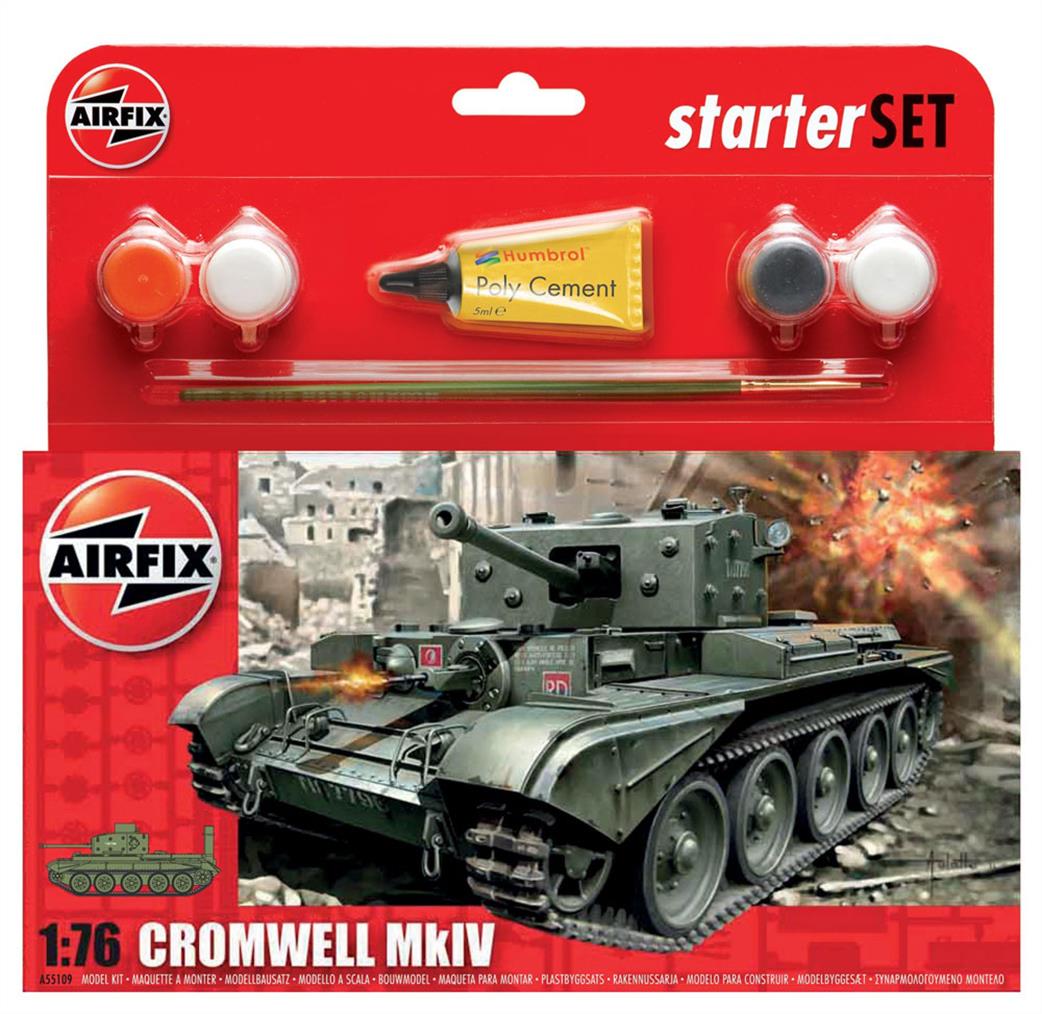 Airfix 1/76 A55109 British Cromwell MKIV Tank Gift Set