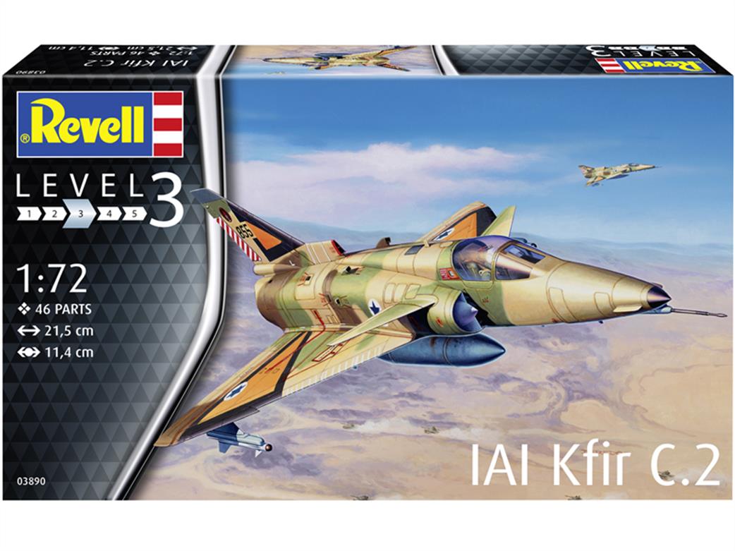 Revell 1/72 03890 Kfir C-2 Jet Fighter Kit