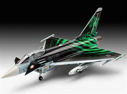 Revell 03884 Eurofighter Typhoon Ghost TigerLength 222mm  Height 74mm  Wingspan 155mm Number of Parts 85