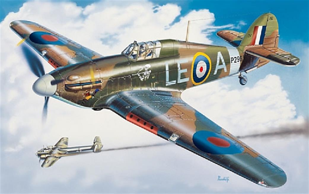 Italeri 1/48 2705 Hawker Hurricane Mk 1 WW2 Fighter Kit Metal Wing