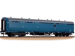 Detailed model of the Thompson design LNER BG (brake, gangwayed) full brake coach for luggage and mails.Model finished as painted in British Rail blue livery.