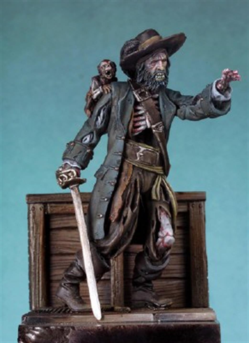 Andrea Miniatures 54mm SGF106 Zombie Pirate Captain Barbossa Figure Kit