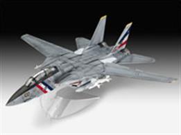 Revell 1/100 F-14D Super Tomcat Kit 03950Length 191mm Number of Parts 30 Wingspan 195mmGlue and paints are required to assemble and complete the model (not included)