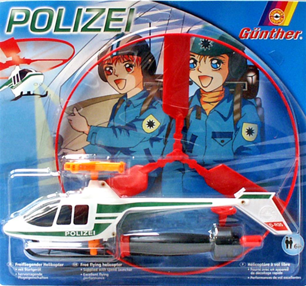 Gunther  GU1684 Polizei Helicopter with Pull Starter