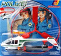 Free flying helicopter supplied with pull start speed launcher.