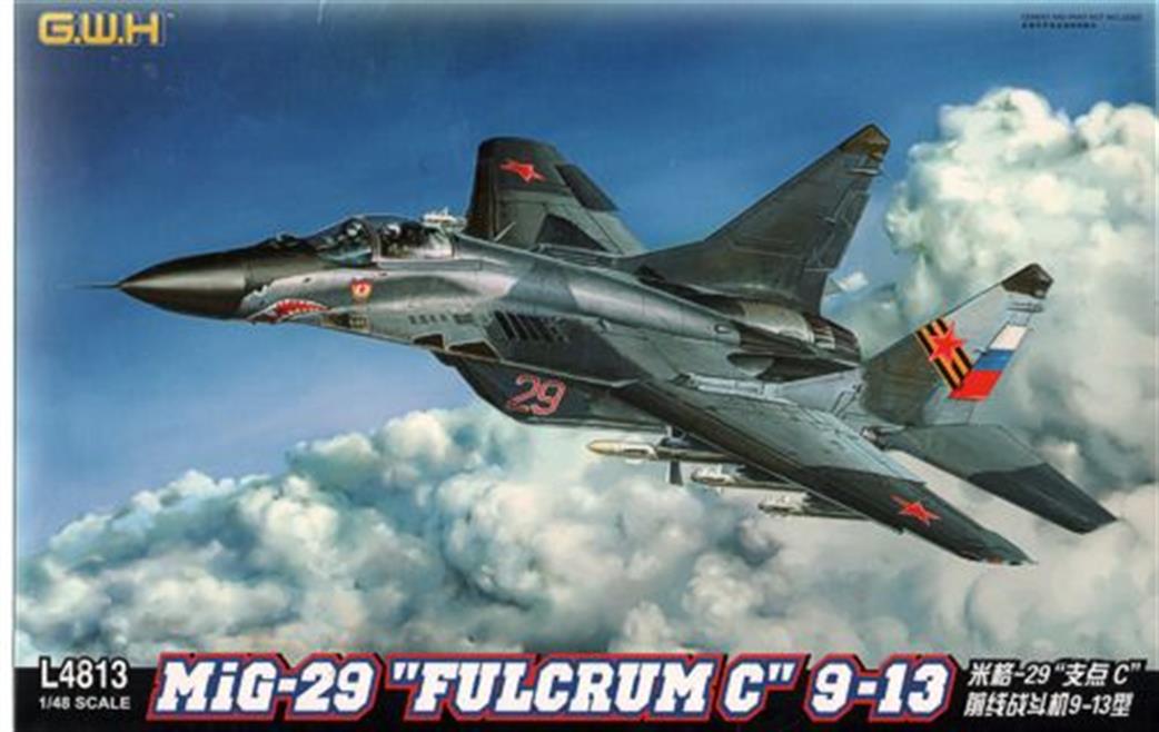 Great Wall Hobby GWH4813 Mig 29 9-13 Modern Soviet Fighter Plastic Kit 1/48
