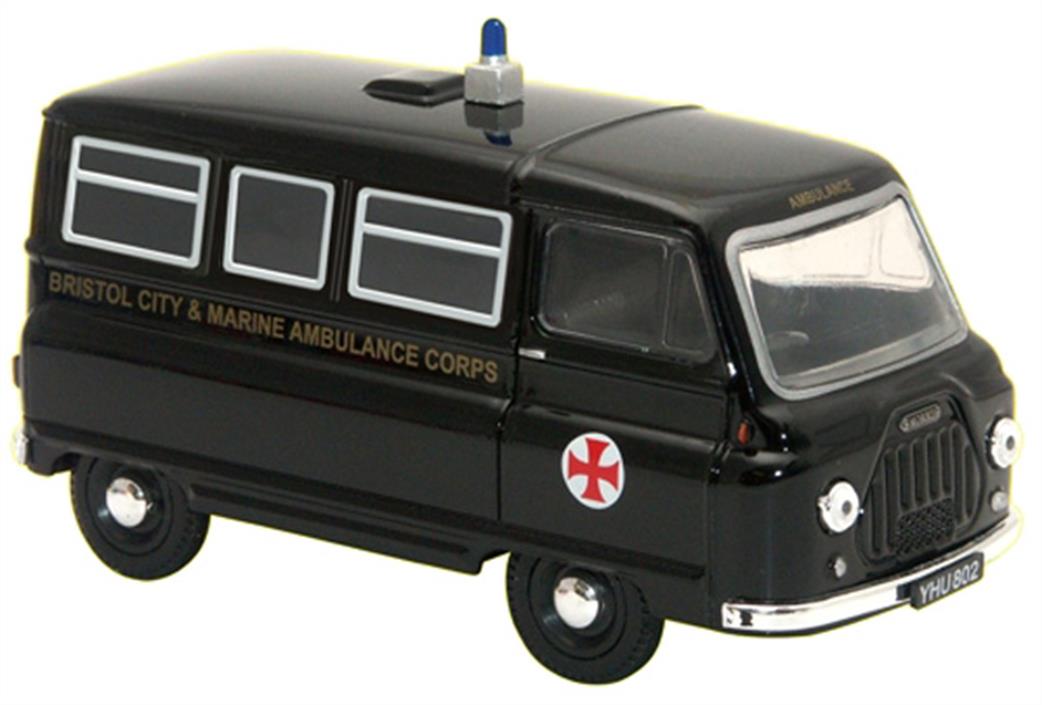 Oxford Diecast 1/43 JM003 Morris J2 Van Bristol City & Marine Ambulance Corps