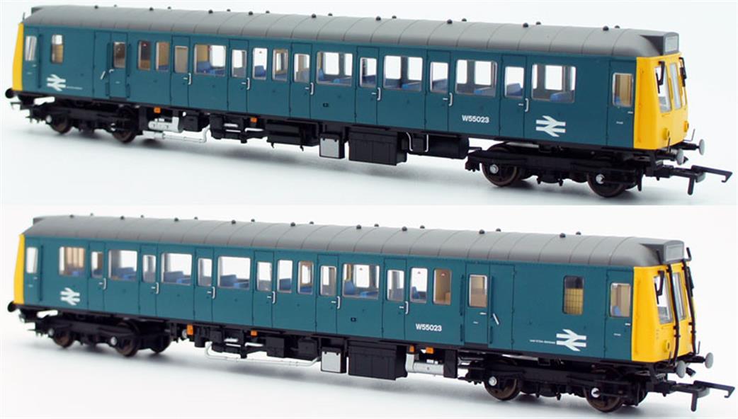 Dapol OO 4D-009-004 BR W55023 Class 121 Pressed Steel Single Car DMU Blue