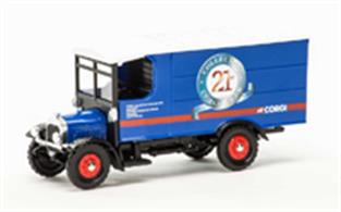 Corgi CC09001 1/43 Scale Collectors Club 21st Anniversary Thornycroft Box Van