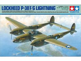 Tamiya 61120 1/48th Lockheed P-38F/G Lightning WW2 Fighter KitLength 240mm   Wingspan 330mm