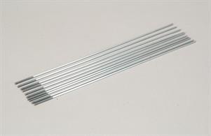8" metal rod with M2 thread, 200mm. long.