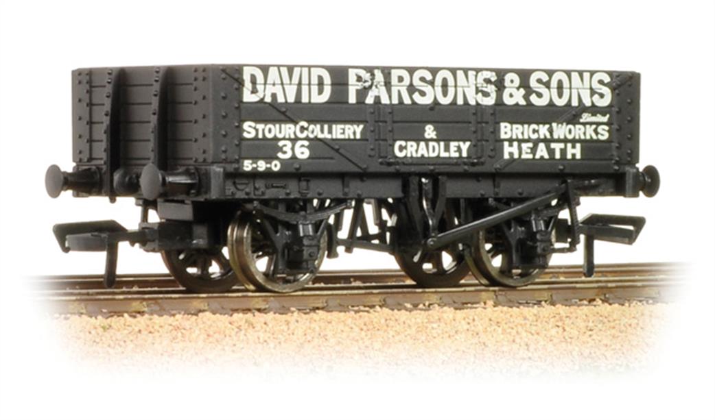 Bachmann OO 37-066 David Parsons & Son Stour Colliery & Brickworks Cradley Heath 5-Plank Open