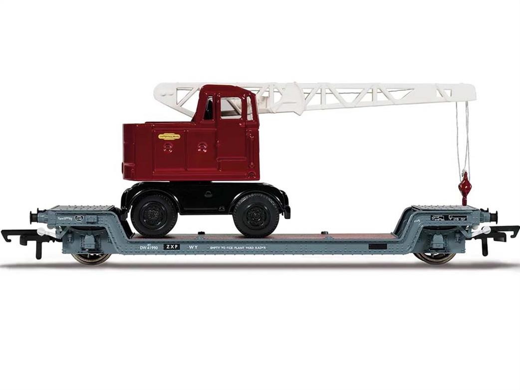 Hornby OO R60238 BR ZXP Lowmac ex-GWR Loriot Y Machinery Wagon with Coles Crane Load