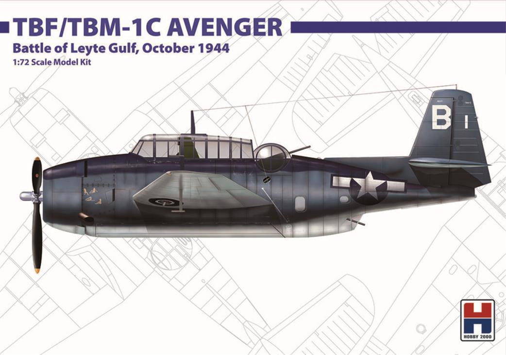 Hobby 2000 1/72 72010 TBM-1C Avenger Leyte Gulf Plastic Kit