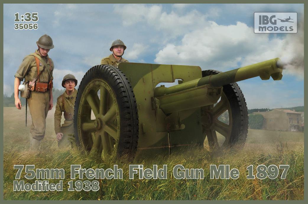IBG Models 35056 75mm French Field Gun  MLe 1897 Modified 1938 kit 1/35