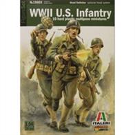 Italieri W15603 1/56 ScaleWW2 US InfantryThe kit recreates a set of real life American soldiers from World War II. The set contains 10 figures.