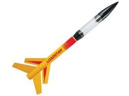 The Loadstar II is one amazing rocket that can reach heights of 1000 feet! Step back and watch it soar! A must-have two-stage rocket with a payload section for anyone's collection.Skill Level 2