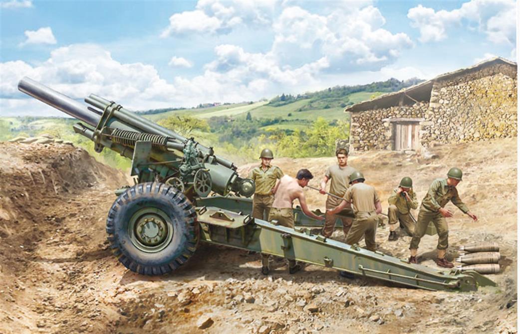 Italeri 1/35 6581 US WW2 M1 155mm Howitzer Gun Kit